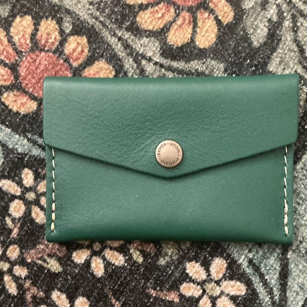 Portland Leather Green Wallet